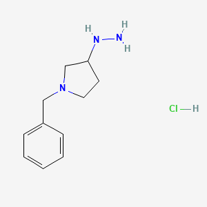 1-Benzyl-3-hydrazinylpyrrolidine hydrochloride