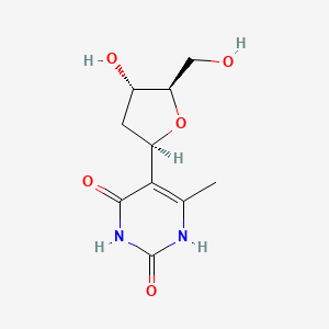 molecular formula C10H14N2O5 B8113464 5-((2R,4S,5R)-4-hydroxy-5-(hydroxymethyl)tetrahydrofuran-2-yl)-6-methylpyrimidine-2,4(1H,3H)-dione 