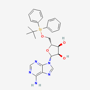 (2R,3R,4S,5R)-2-(6-Amino-9H-purin-9-yl)-5-(((tert-butyldiphenylsilyl)oxy)methyl)tetrahydrofuran-3,4-diol