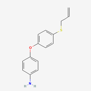 molecular formula C15H15NOS B8113500 4-(4-(Allylthio)phenoxy)aniline 