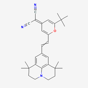 molecular formula C30H35N3O B8113585 4-(Dicyanomethylene)-2-tert-butyl-6-(1,1,7,7-tetramethyl-julolidin-4-yl-vinyl)-4H-pyran 