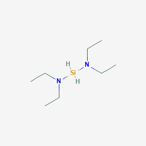 molecular formula C8H22N2Si B8113610 [(Diethylamino)silyl]diethylamine 