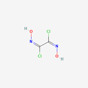 molecular formula C2H2Cl2N2O2 B8113669 (1E,2E)-N,N'-dihydroxyethanediimidoyl dichloride 
