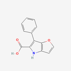 molecular formula C13H9NO3 B8113673 6-Phenyl-4H-furo[3,2-B]pyrrole-5-carboxylic acid 