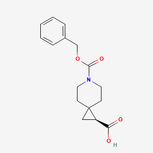 molecular formula C16H19NO4 B8113714 (S)-6-(benzyloxycarbonyl)-6-azaspiro[2.5]octane-1-carboxylic acid 