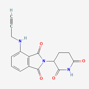 molecular formula C16H13N3O4 B8113751 2-(2,6-Dioxopiperidin-3-yl)-4-(prop-2-yn-1-ylamino)isoindoline-1,3-dione 