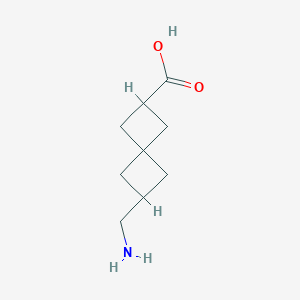 molecular formula C9H15NO2 B8113769 6-(Aminomethyl)spiro[3.3]heptane-2-carboxylic acid 