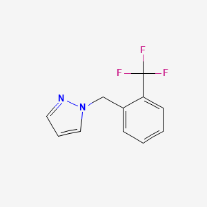 molecular formula C11H9F3N2 B8113772 1-(2-(三氟甲基)苄基)-1H-吡唑 