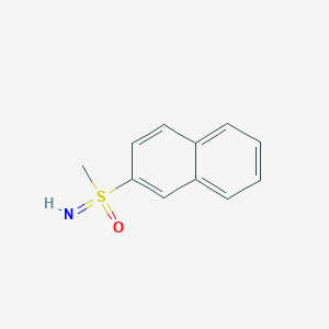 molecular formula C11H11NOS B8113817 Imino(methyl)(naphthalen-2-yl)-l6-sulfanone 