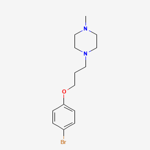 molecular formula C14H21BrN2O B8113831 1-(3-(4-Bromophenoxy)propyl)-4-methylpiperazine 