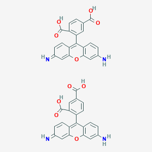 molecular formula C42H28N4O10 B8113841 5-(和-6)-羧基罗丹明110 