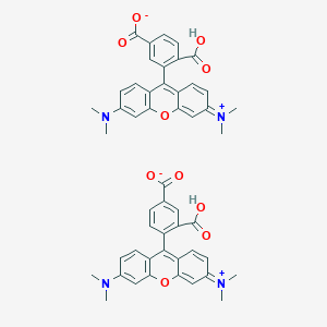 molecular formula C50H44N4O10 B8113845 5-(and 6)-Carboxytetramethylrhodamine 