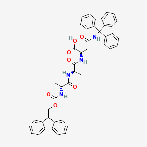 molecular formula C44H42N4O7 B8113880 Fmoc-D-Ala-D-Ala-D-Asn(Trt)-OH 
