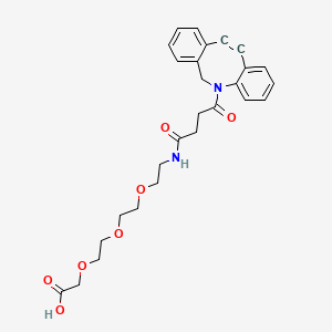 molecular formula C27H30N2O7 B8113896 Dbco-peg3-CH2CO2H 
