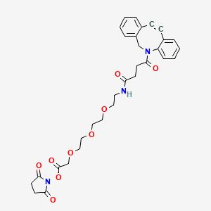 molecular formula C31H33N3O9 B8113900 DBCO-PEG3-CH2CO-NHS ester 