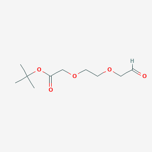 molecular formula C10H18O5 B8113918 CHO-CH2-PEG1-CH2-Boc 