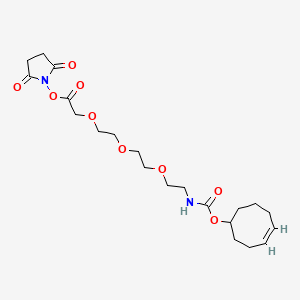 molecular formula C21H32N2O9 B8113931 Tco peg3 CH2conhs 