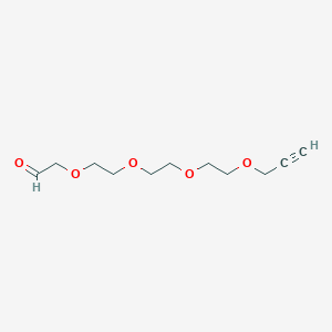molecular formula C11H18O5 B8113937 Ald-CH2-PEG4-propargyl 