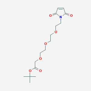 molecular formula C16H25NO7 B8113954 Mal-PEG3-CH2 tBu-ester 