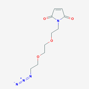 molecular formula C10H14N4O4 B8113963 Mal-PEG2-CH2CH2N3 