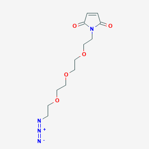 molecular formula C12H18N4O5 B8113968 Mal-PEG3-CH2CH2N3 