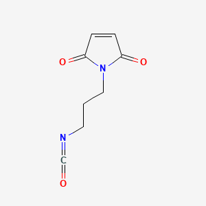 molecular formula C8H8N2O3 B8113977 1-(3-isocyanatopropyl)-1H-pyrrole-2,5-dione 