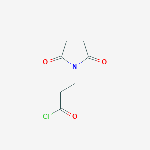 molecular formula C7H6ClNO3 B8113978 1H-Pyrrole-1-propanoyl chloride, 2,5-dihydro-2,5-dioxo- 