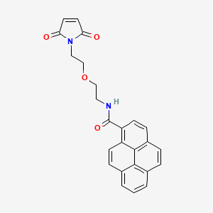molecular formula C25H20N2O4 B8113999 N-(2-(2-(2,5-dioxo-2,5-dihydro-1H-pyrrol-1-yl)ethoxy)ethyl)pyrene-1-carboxamide 