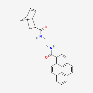molecular formula C27H24N2O2 B8114004 N-(2-(bicyclo[2.2.1]hept-5-ene-2-carboxamido)ethyl)pyrene-1-carboxamide 