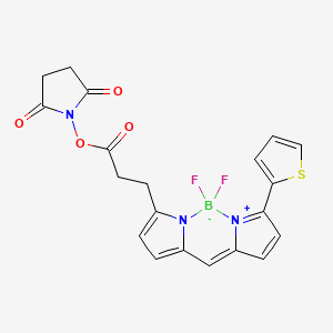 molecular formula C20H16BF2N3O4S B8114011 BDP 558/568 NHS ester 