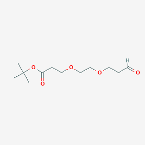 molecular formula C12H22O5 B8114015 Tert-butyl 3-(2-(3-oxopropoxy)ethoxy)propanoate 