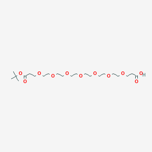 molecular formula C22H42O11 B8114020 Acid-PEG7-t-butyl ester 