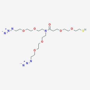 N,N-Bis(PEG2-N3)-N-amido-PEG2-thiol