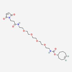 molecular formula C26H41N3O9 B8114071 TCO-PEG4-amido maleimide 