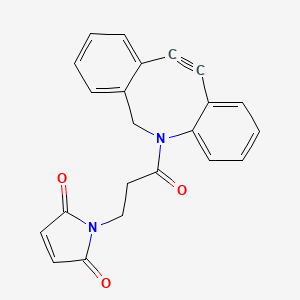 molecular formula C22H16N2O3 B8114082 1-[3-(11,12-Didehydrodibenz[b,f]azocin-5(6H)-yl)-3-oxopropyl]-1H-Pyrrole-2,5-dione 