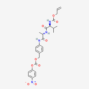 molecular formula C26H30N4O9 B8114092 Alloc-Val-Ala-PAB-PNP 