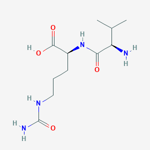 molecular formula C11H22N4O4 B8114094 (2S)-2-[[(2R)-2-amino-3-methylbutanoyl]amino]-5-(carbamoylamino)pentanoic acid 