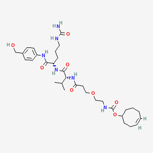 molecular formula C32H50N6O8 B8114151 TCO-PEG1-Val-Cit-PAB-OH 