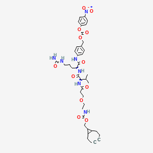 molecular formula C41H53N7O12 B8114168 BCN-PEG1-Val-Cit-PAB-PNP 