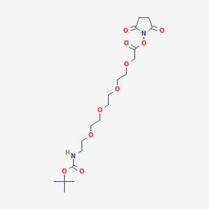 molecular formula C19H32N2O10 B8114202 t-Boc-N-Amido-PEG4-CH2CO2-NHS ester 