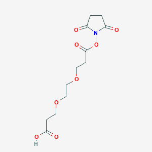 molecular formula C12H17NO8 B8114217 Acid-PEG2-NHS ester 