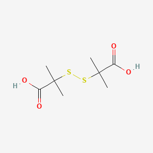 molecular formula C8H14O4S2 B8114245 Propanoic acid, 2,2'-dithiobis(2-methyl- 