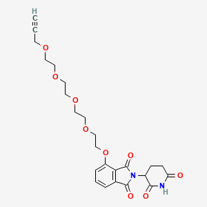 molecular formula C24H28N2O9 B8114426 Thalidomide-PEG4-Propargyl 