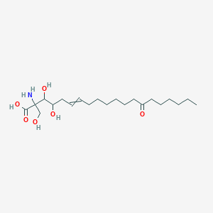 molecular formula C21H39NO6 B8114488 2-氨基-3,4-二羟基-2-(羟甲基)-14-氧代二十六碳-6-烯酸 
