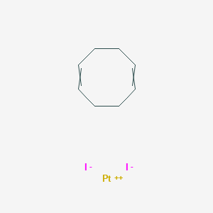 molecular formula C8H12I2Pt B8114508 Cycloocta-1,5-diene;platinum(2+);diiodide 