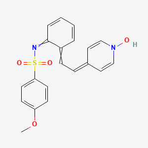 (E)-4-(2-(2-(N-(4-methoxybenzenesulfonyl)amino)phenyl)ethenyl)pyridine 1-oxide