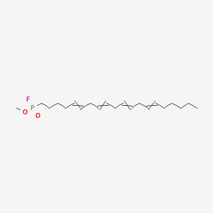 molecular formula C21H36FO2P B8114592 1-[Fluoro(methoxy)phosphoryl]icosa-5,8,11,14-tetraene 