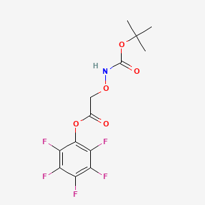 molecular formula C13H12F5NO5 B8114687 Bocaminooxy PFP acetate 