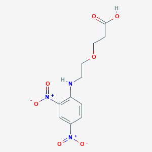 molecular formula C11H13N3O7 B8114758 3-{2-[(2,4-Dinitrophenyl)amino]ethoxy}propanoic acid 