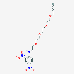 molecular formula C17H23N3O8 B8114766 DNP-PEG4-propargyl 